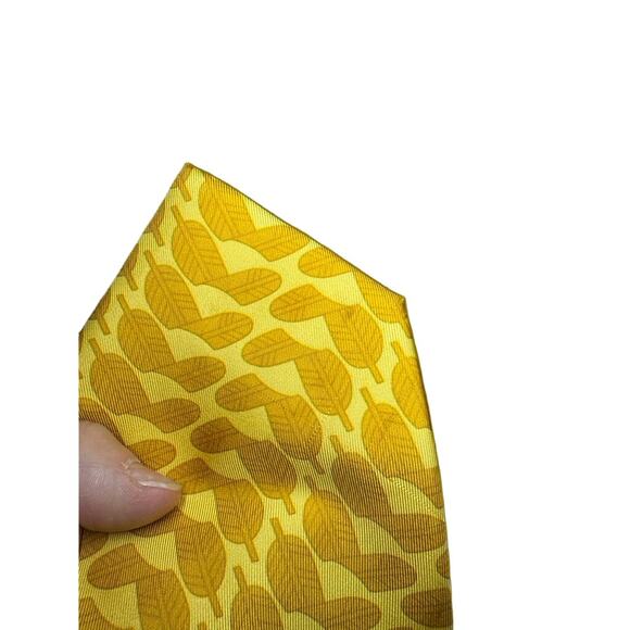 GUCCI Mens Tie Palm Leaves Design PLZ READ!!FINAL SALE NO RETURNS - Picture 3 of 9